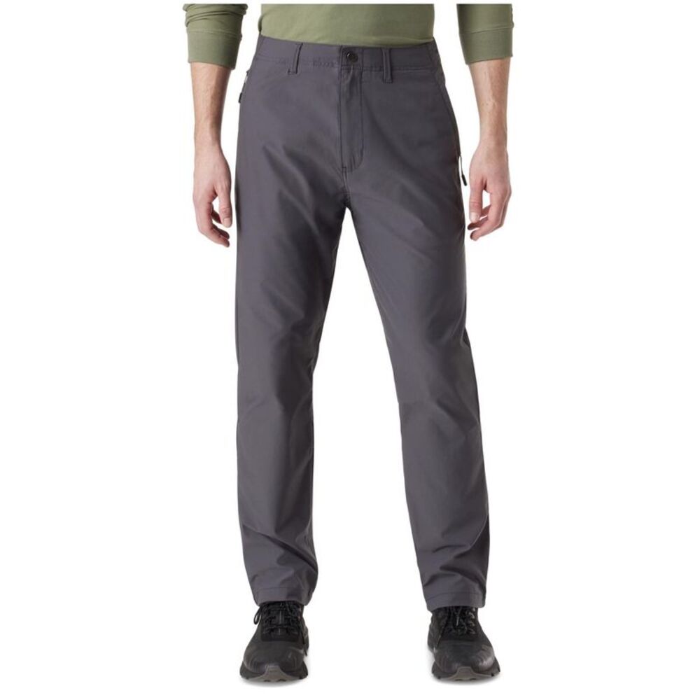 BASS OUTDOOR Mens Traveler Slim-Straight Fit Flex Tech Straight Leg Slim Casu...